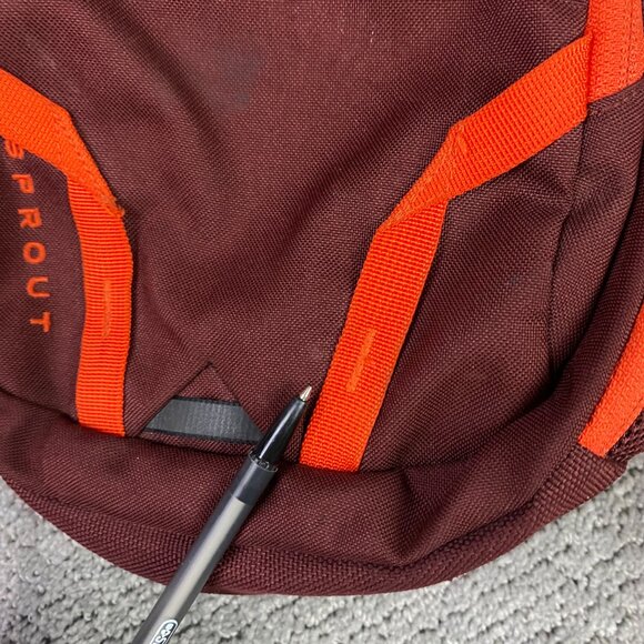 The North Face Backpack Kids Youth Maroon Orange Sprout Mini - Picture 3 of 16